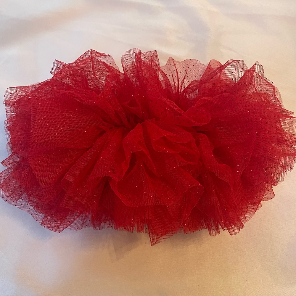 Little Me Bright Red Tutu with Sparkle Details, Size 0-12‎ Months